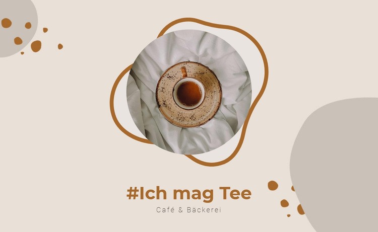 Ich mag Tee Landing Page
