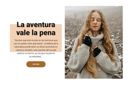 Plantilla HTML5 Más Creativa Para Viajeros De Aventura