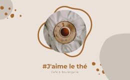 J'Aime Le Thé - Inspiration Pour Une Maquette De Site Web