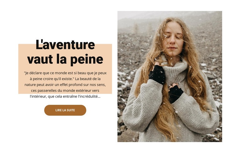 Voyageurs d'aventure Modèle d'une page