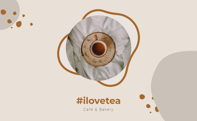 I love tea HTML Template