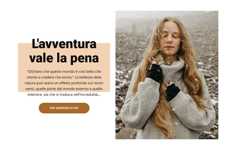 Viaggiatori d'avventura Modello HTML