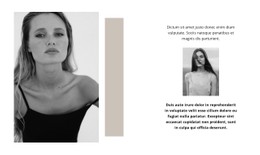 Supermodel Carrière Gratis CSS-Websitesjabloon