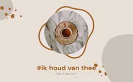 Gratis Ontwerpsjabloon Voor Ik Houd Van Thee