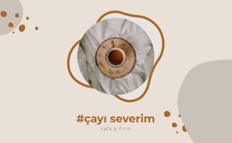 Çayı Severim - Tek Sayfalık Web Sitesi Şablonu