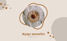 Çayı Severim - Basit Web Sitesi Oluşturucu