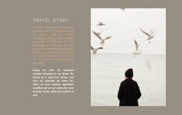 Traveler Stories - Modern Web Page Design