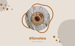 I Love Tea - Website Mockup Inspiration