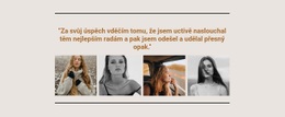 Galerie S Top Modely - Bezplatná Šablona