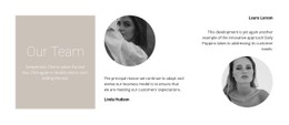 Free CSS Layout For Fashion Stylist Team