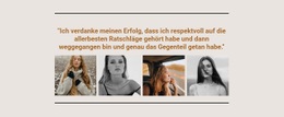 Galerie Mit Topmodels - HTML5-Vorlage Für Eine Seite