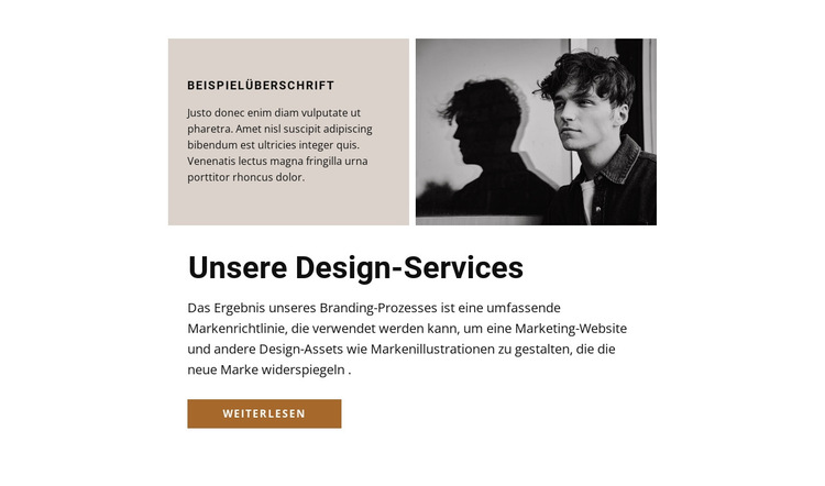 Arbeiten von Designern Website-Vorlage