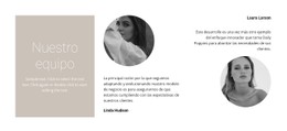Diseño CSS Gratuito Para Equipo De Estilistas De Moda