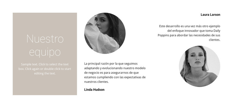 Equipo de estilistas de moda Plantilla HTML