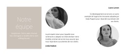 Mise En Page CSS Gratuite Pour Équipe De Stylistes De Mode