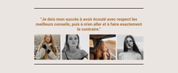 Galerie Avec Les Meilleurs Modèles Modèle D'Une Seule Page