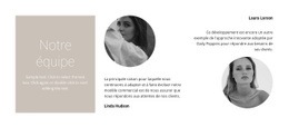 Équipe De Stylistes De Mode : Modèle De Site Web D'Une Seule Page