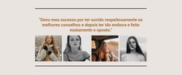 Galeria Com As Melhores Modelos - HTML Layout Builder