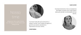 Equipe De Estilistas De Moda - Design De Site Personalizado