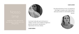 Layout CSS Gratuito Para Equipe De Estilistas De Moda