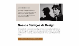 Modelo HTML5 Incrível Para Obras De Designers