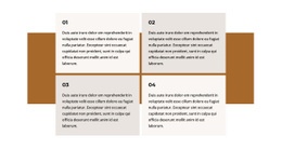 Quatro Textos Em Um Retângulo - Modelo De Inicialização De Uma Página