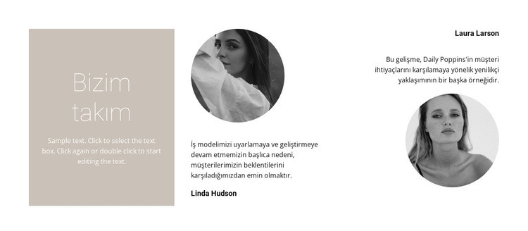 Moda stilisti ekibi Web Sitesi Oluşturucu Şablonları