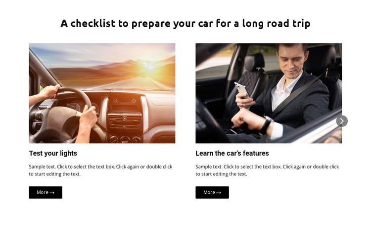 Long road trip Wix Template Alternative