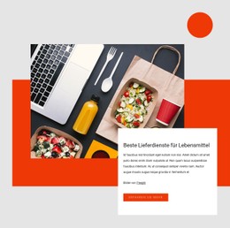 Lieferservice Für Lebensmittel Responsive Site