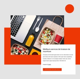 Services De Livraison De Nourriture - Modèle HTML5 Simple