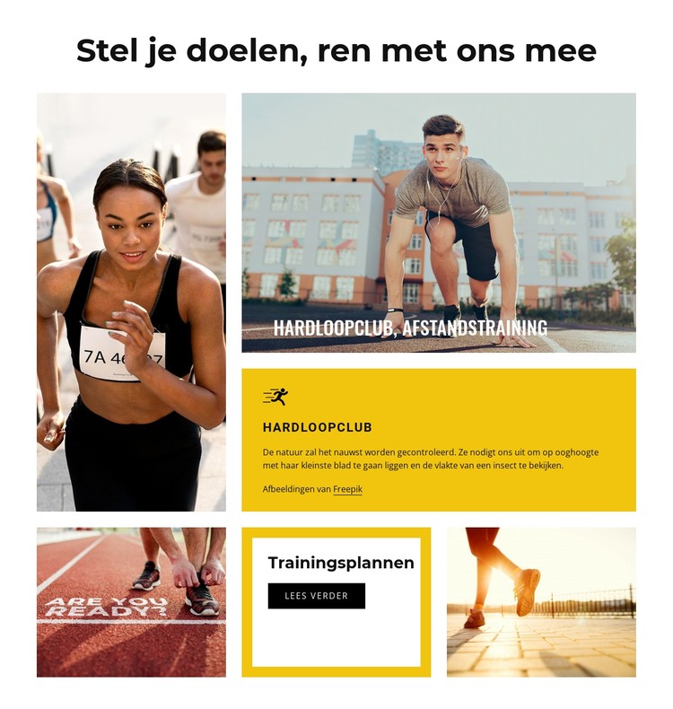 Stel je doelen CSS-sjabloon