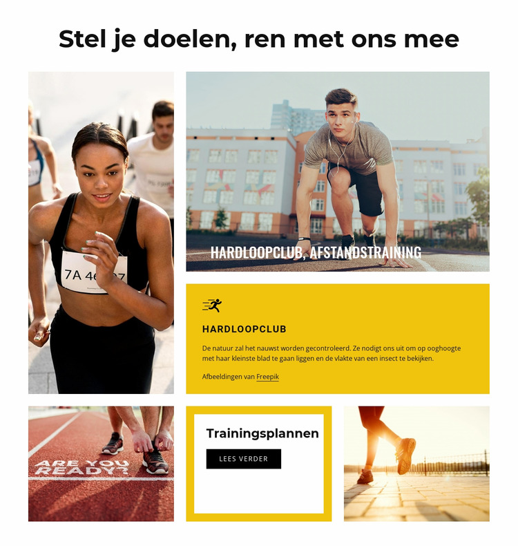 Stel je doelen Joomla-sjabloon