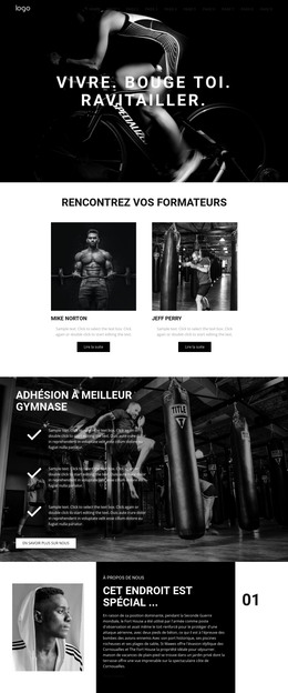 Faire Le Plein Au Power Gym - Modèle De Page HTML