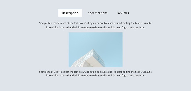 Architecture firm tabs Html Code Example