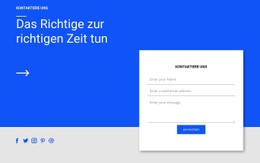 Sozialer Kontakt Und Form Kostenlose CSS-Websitevorlage