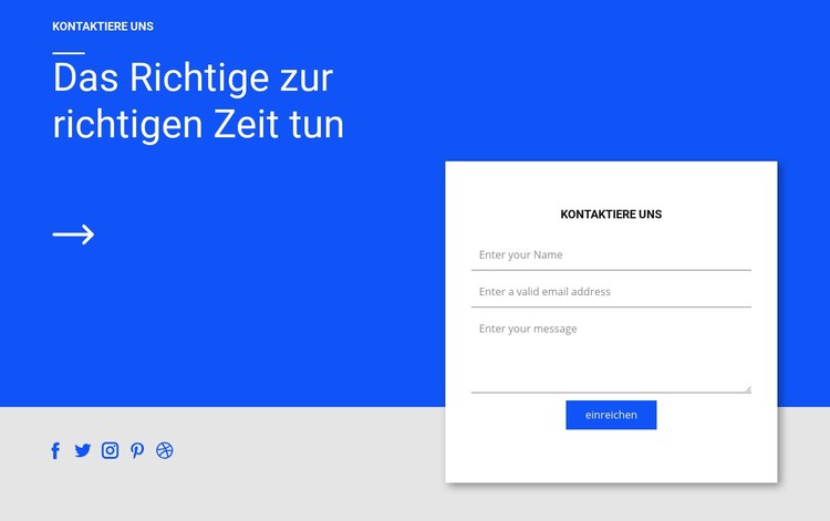 Sozialer Kontakt und Form CSS-Vorlage