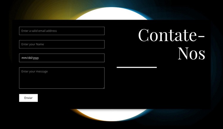 Marque uma consulta Template CSS