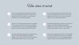 How Does It Work - HTML5 Responsive Template