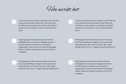 Hoe Werkt Het - HTML Site Builder