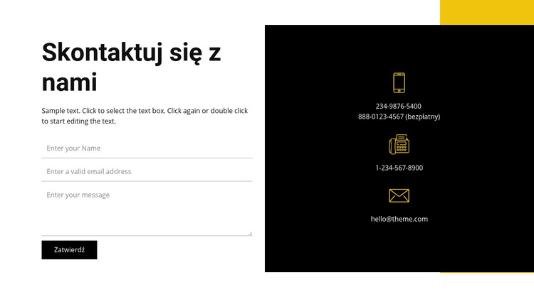 Pracuj zawsze Motyw WordPress