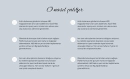 O Nasıl Çalışır Premium Şablon