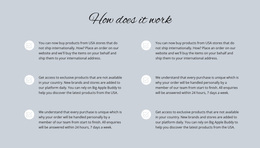 How Does It Work - Simple Webpage Design