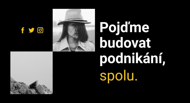 Pojďme budovat podnikání Šablona CSS