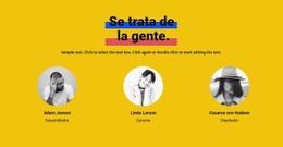 Todo Sobre El Equipo - Mejor Diseño De Sitio Web