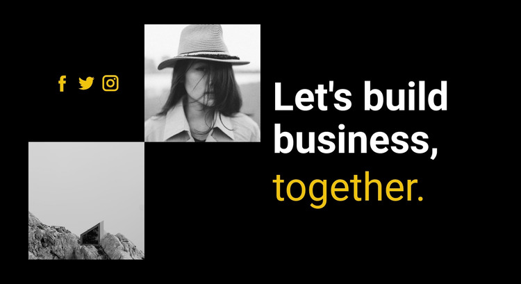 Let's build business Homepage Design