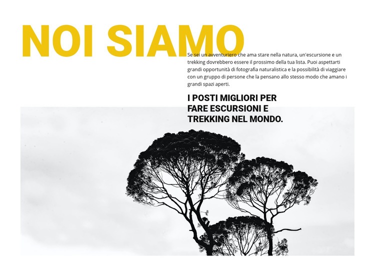 Siamo un'agenzia di viaggi Mockup del sito web