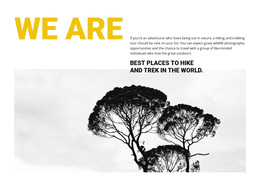 We Are Travel Agency - Page Template