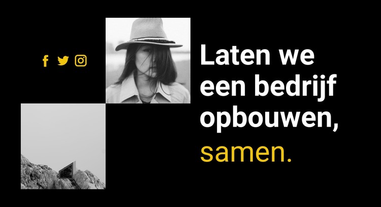 Laten we een bedrijf opbouwen CSS-sjabloon