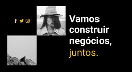 Maquete De Site Gratuita Para Vamos Construir Negócios