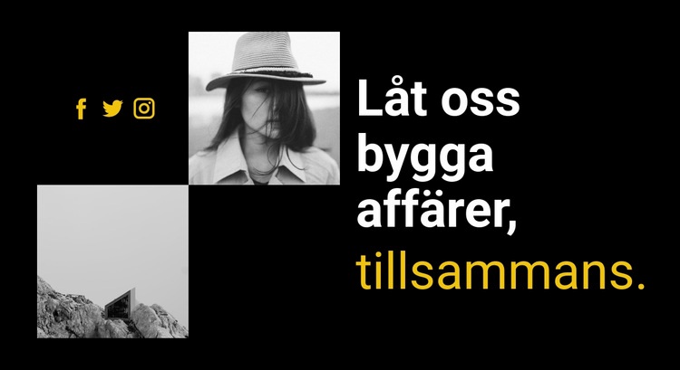 Låt oss bygga affärer CSS -mall